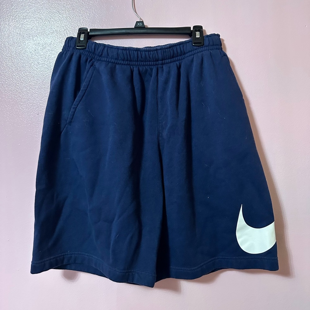 blue Nike shorts